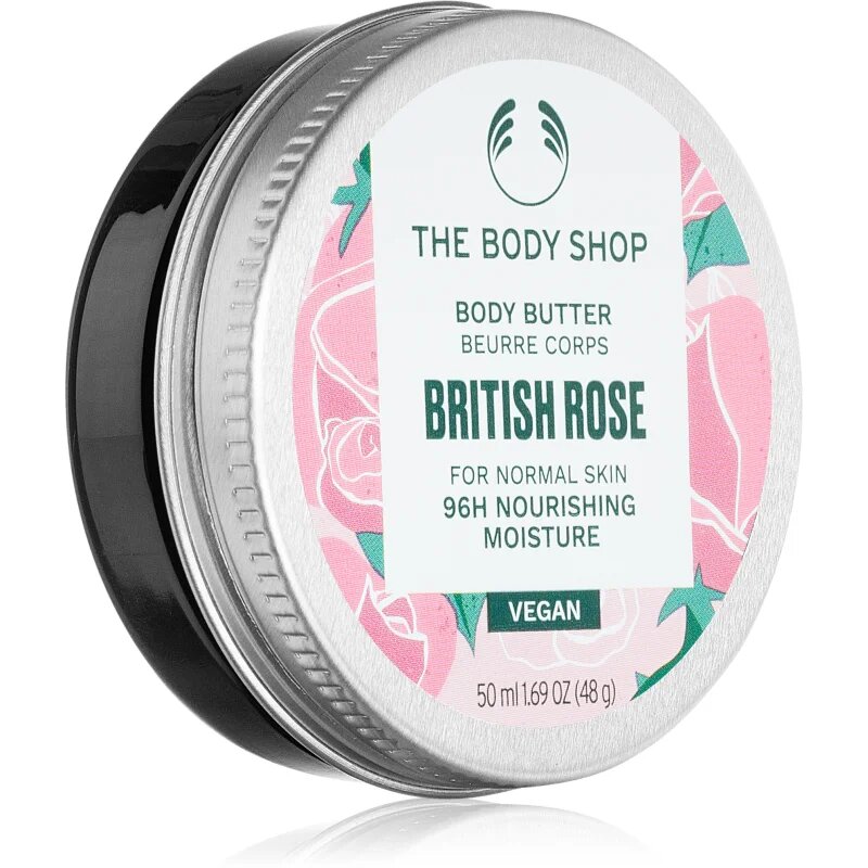 The Body Shop British Rose Body Butter maslo za telo z vonjem vrtnic 50 ml