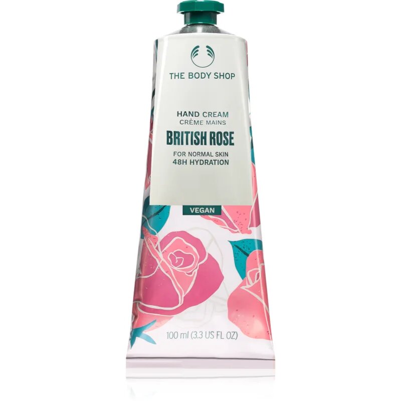 The Body Shop British Rose Hand Cream vlažilna krema za roke 100 ml