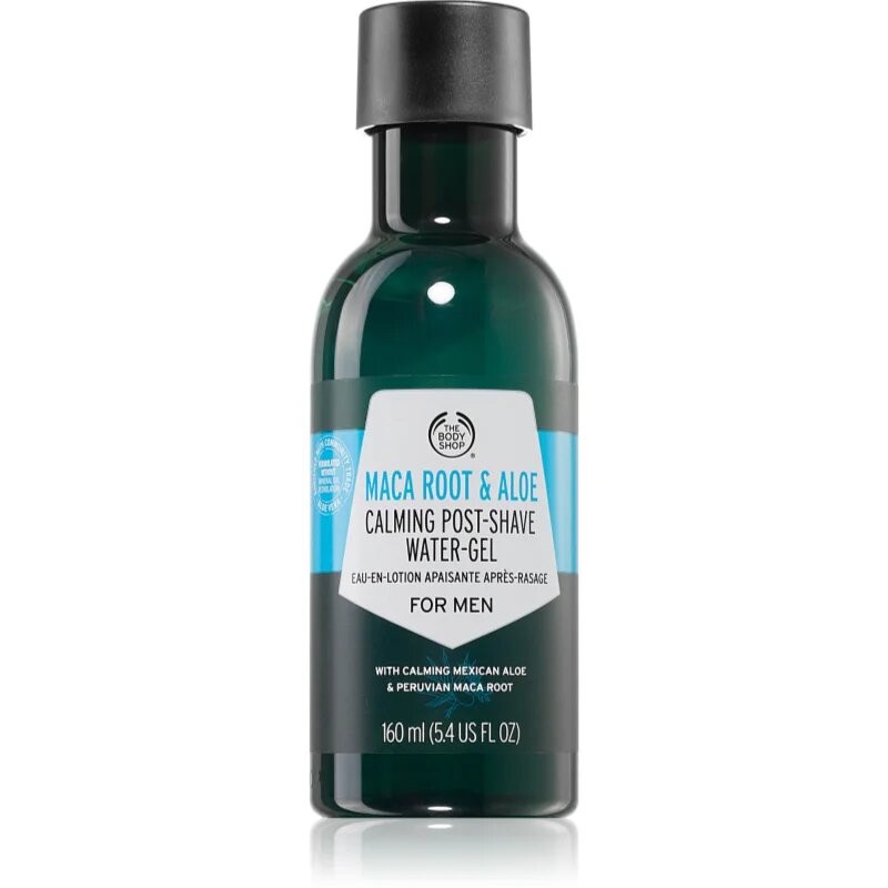 The Body Shop Maca Root & Aloe Calming Post-Shave Water Gel gel za po britju s pomirjajočim učinkom 160 ml