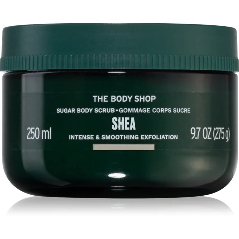 The Body Shop Shea Body Scrub sladkorni piling za telo z karitejevim maslom 250 ml