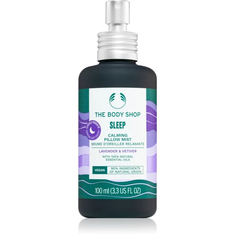 The Body Shop Sleep Lavander & Vetiver pršilo za na vzglavnik z vonjem sivke 100 ml