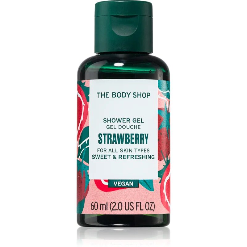 The Body Shop Strawberry Shower Gel osvežujoč gel za prhanje 60 ml