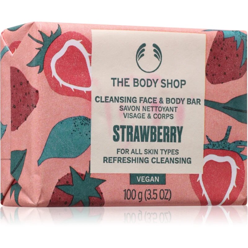 The Body Shop Strawberry Soap naravno trdo milo 100 g