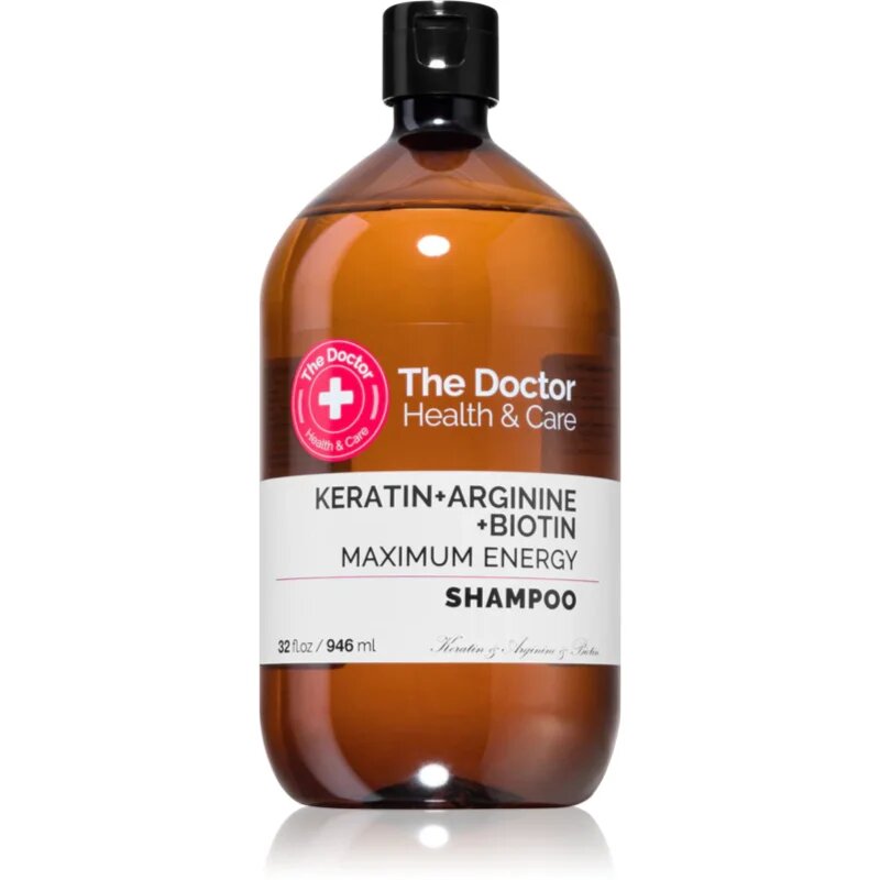 The Doctor Keratin + Arginine + Biotin Maximum Energy keratinski šampon za krepitev in sijaj las 946 ml