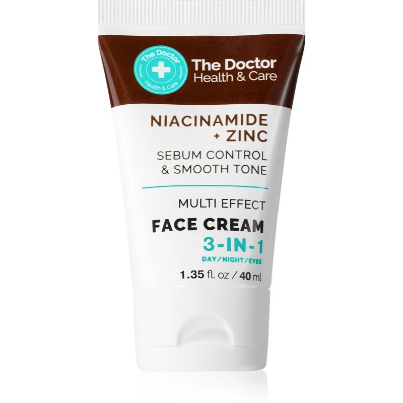 The Doctor Niacinamide + Zinc Sebum Control & Smooth Tone krema za obraz za redukcijo mastne kože 40 ml