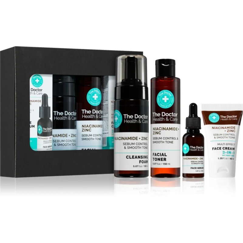 The Doctor Niacinamide + Zinc Set darilni set za obraz