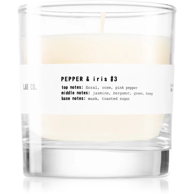 The Olphactory Lab Co. Pepper & Iris dišeča sveča 200 g