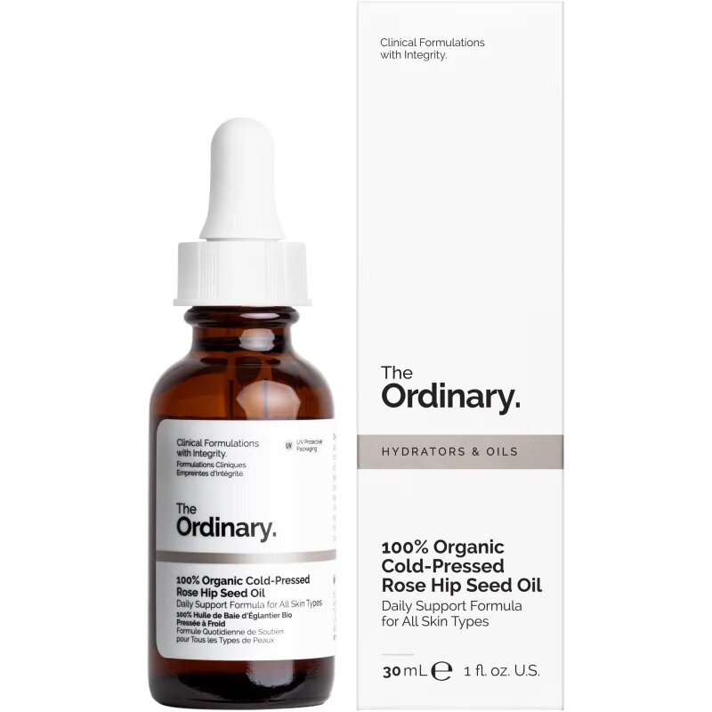 The Ordinary 100% Organic Cold-Pressed Rose Hip Seed Oil šipkovo olje za vlaženje in učvrstitev kože 30 ml
