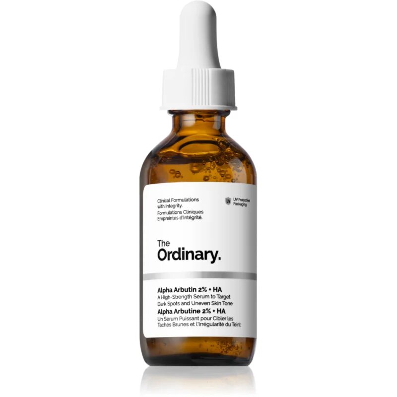 The Ordinary Alpha Arbutin 2% + HA posvetlitveni serum za obraz s hialuronsko kislino 60 ml