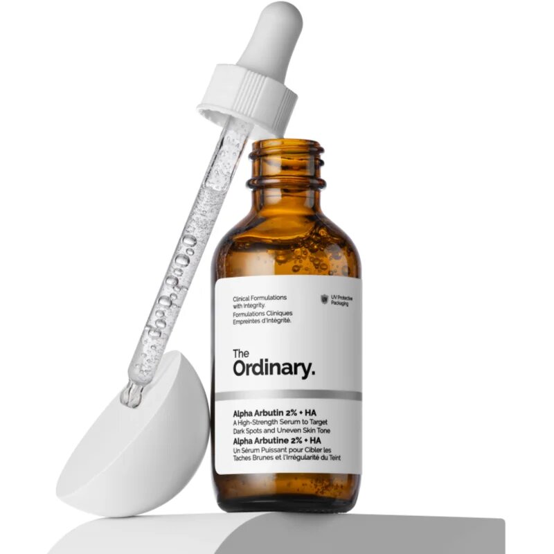 The Ordinary Alpha Arbutin 2% + HA posvetlitveni serum za obraz s hialuronsko kislino 60 ml
