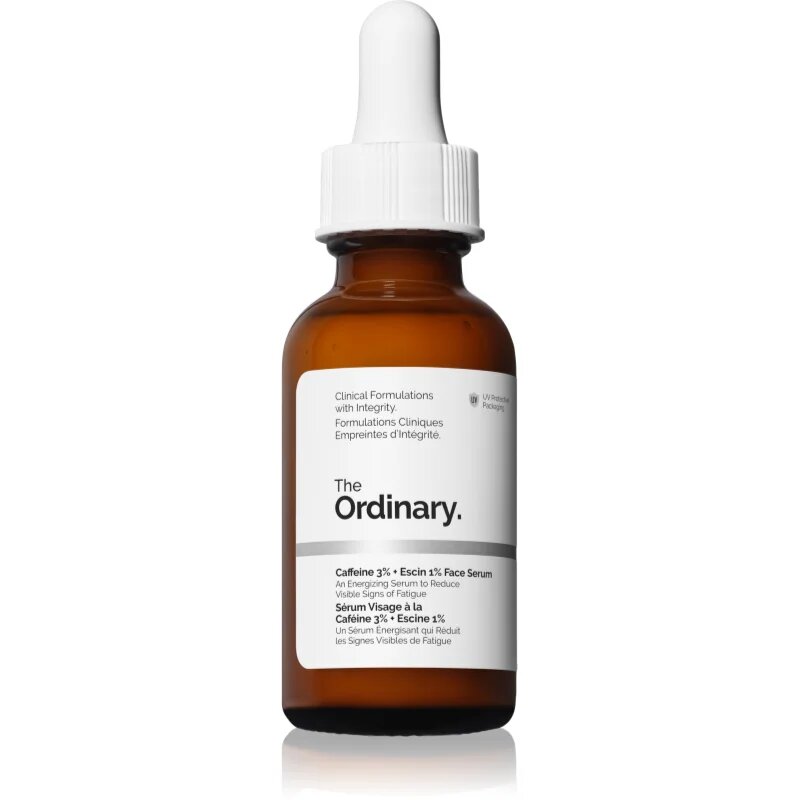 The Ordinary Caffeine 3% + Escin 1% Face Serum poživljajoči serum s kofeinom 30 ml