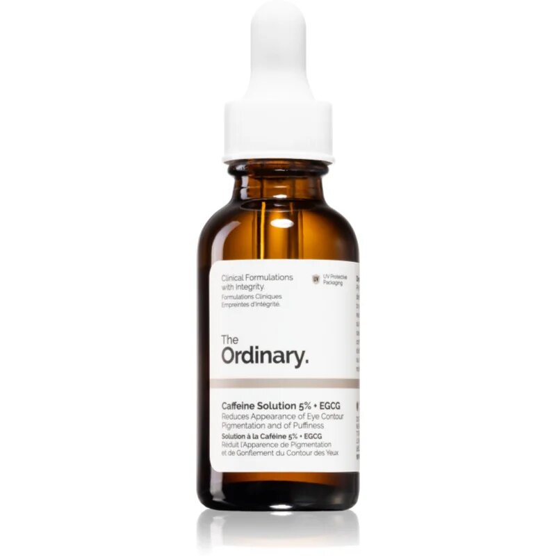 The Ordinary Caffeine Solution 5% + EGCG Eye Serum serum za oči proti oteklinam in temnim kolobarjem 30 ml