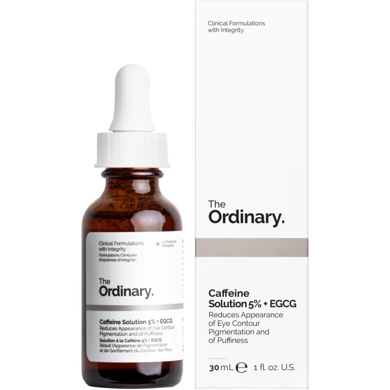 The Ordinary Caffeine Solution 5% + EGCG Eye Serum serum za oči proti oteklinam in temnim kolobarjem 30 ml