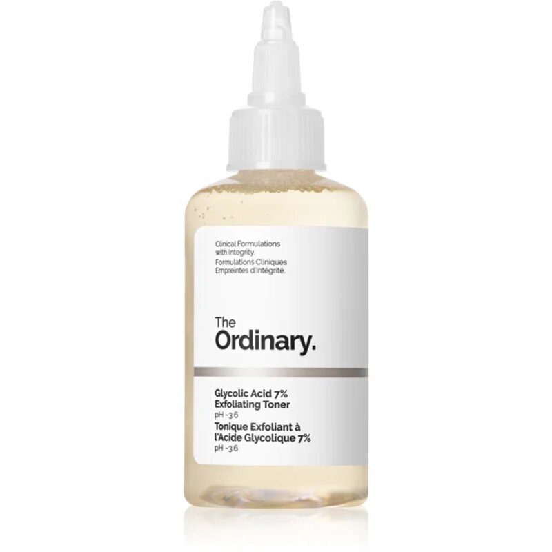 The Ordinary Glycolic Acid 7% Exfoliating Toner eksfoliacijski čistilni tonik 100 ml