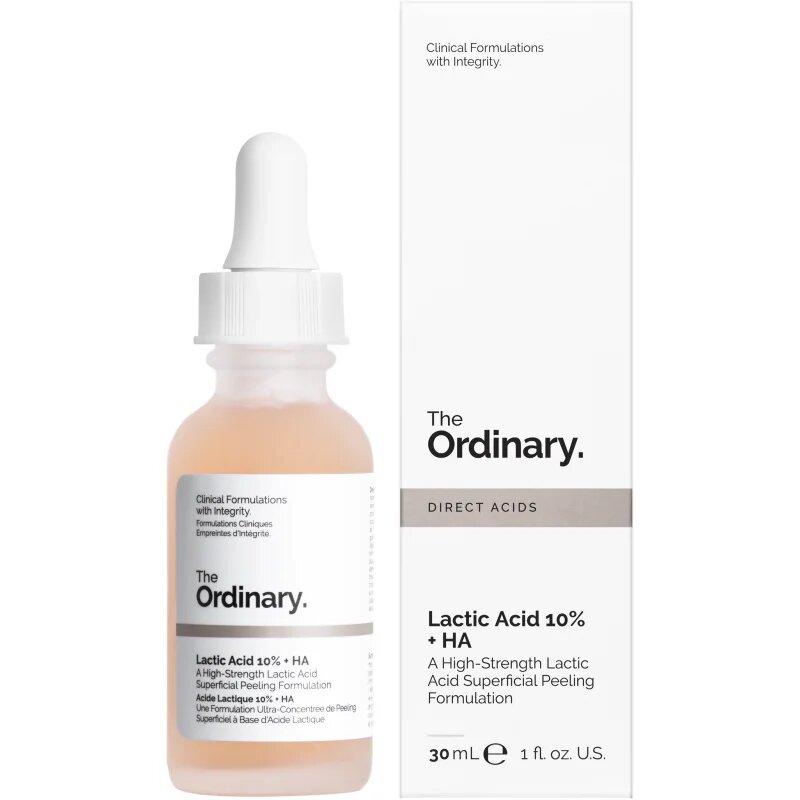 The Ordinary Lactic Acid 10% + HA gladilni eksfoliacijski serum 30 ml