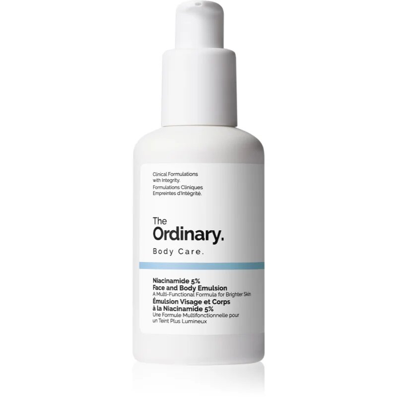 The Ordinary Niacinamide 5% Face & Body Emulsion lahka vlažilna emulzija proti temnim madežem za obraz in telo 100 ml