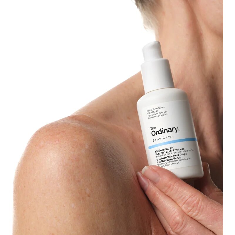 The Ordinary Niacinamide 5% Face & Body Emulsion lahka vlažilna emulzija proti temnim madežem za obraz in telo 100 ml