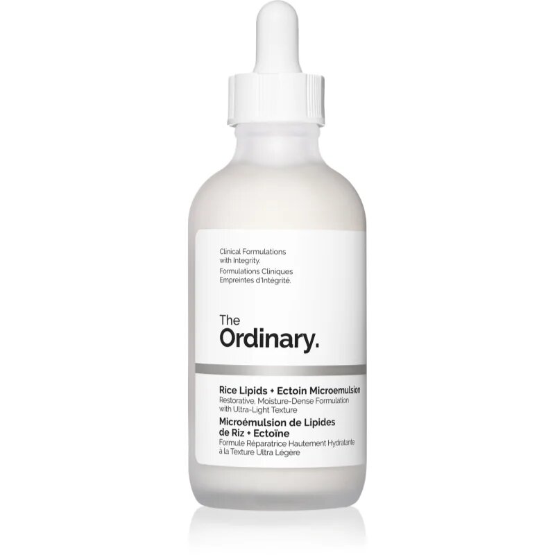 The Ordinary Rice Lipids + Ectoin Microemulsion lahka vlažilna emulzija za pomiritev kože 120 ml