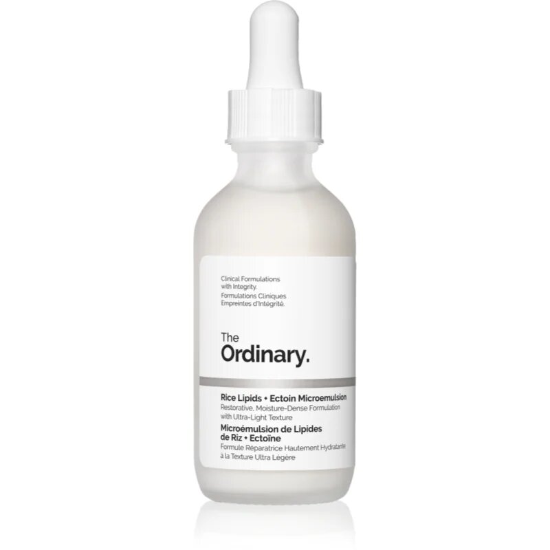 The Ordinary Rice Lipids + Ectoin Microemulsion lahka vlažilna emulzija za pomiritev kože 60 ml