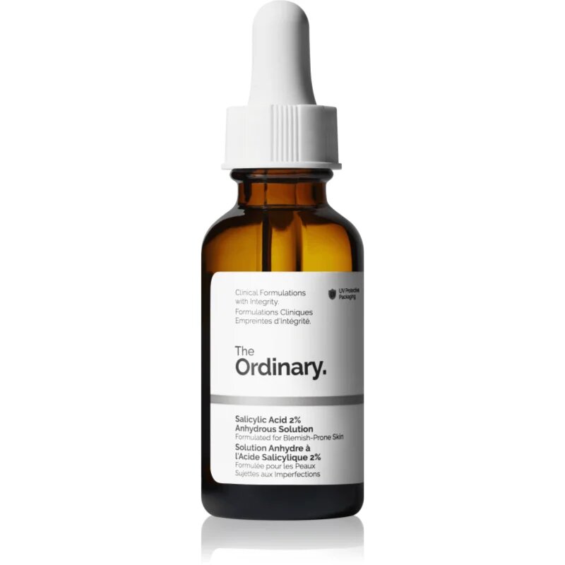 The Ordinary Salicylic Acid 2% Anhydrous Solution serum za obraz za poenoten odtenek kože 30 ml