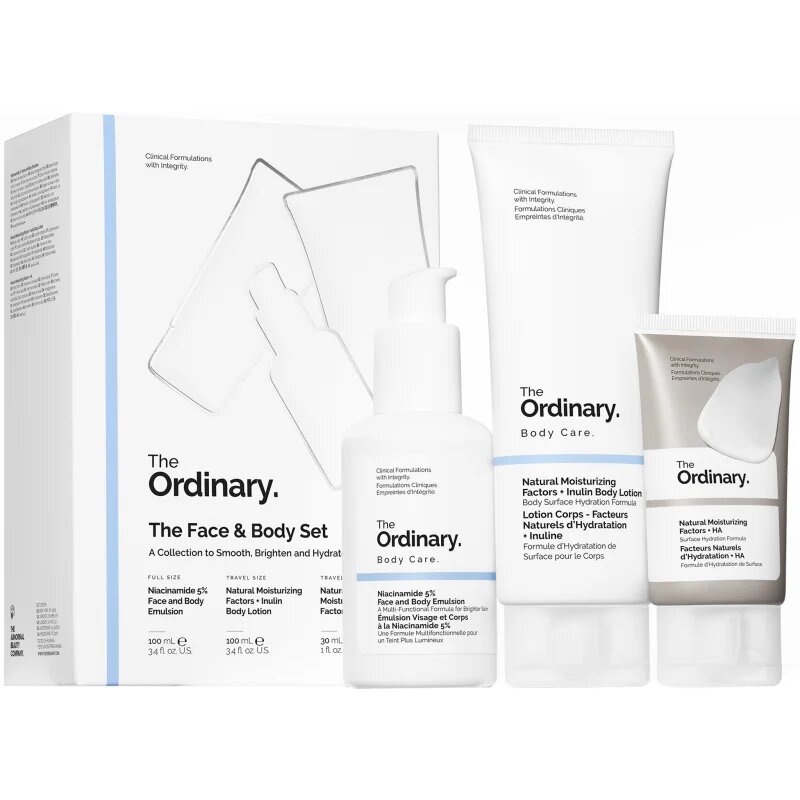 The Ordinary The Face & Body Set darilni set za telo in obraz
