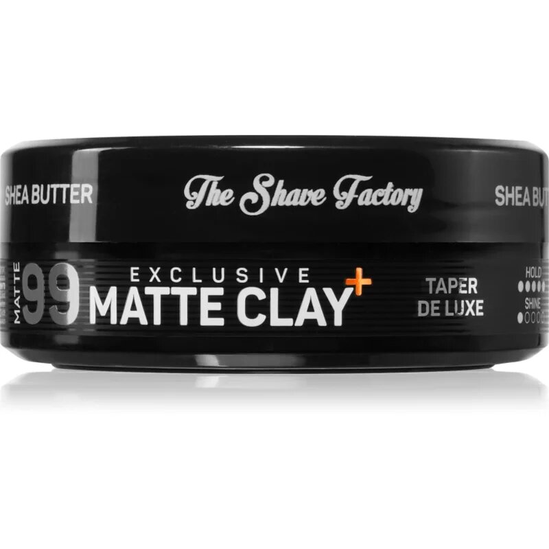 The Shave Factory Exclusive Matte Clay mat glina za oblikovanje las ultra močna fiksacija 150 ml