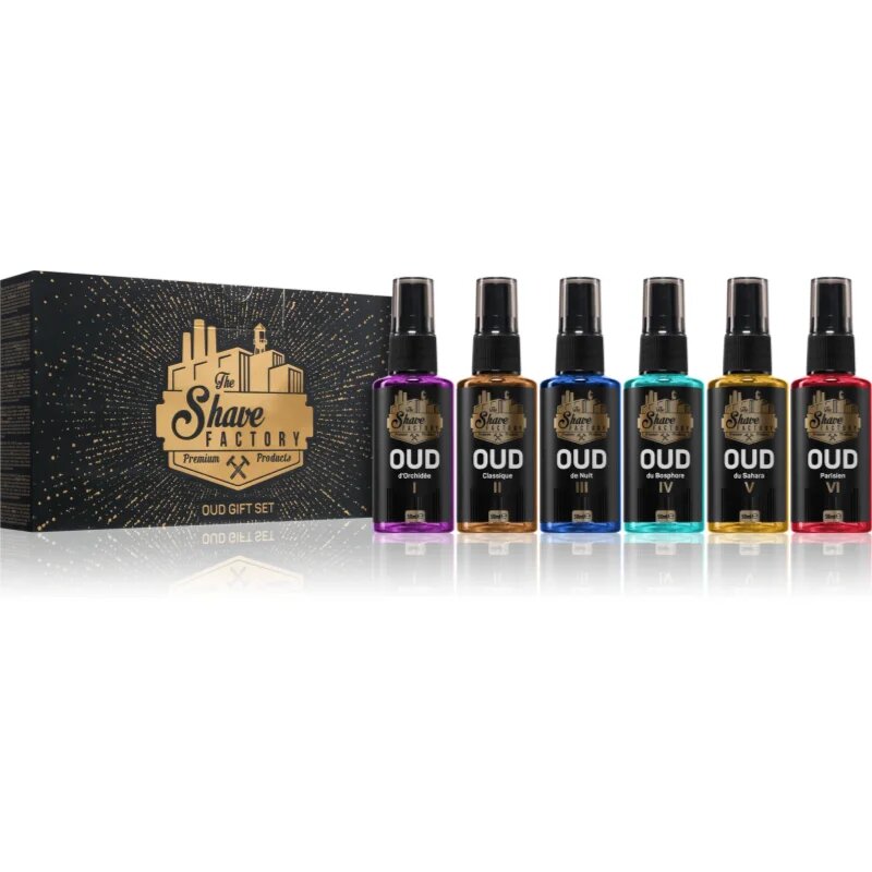 The Shave Factory OUD GIFT SET voda za po britju 6x50 ml