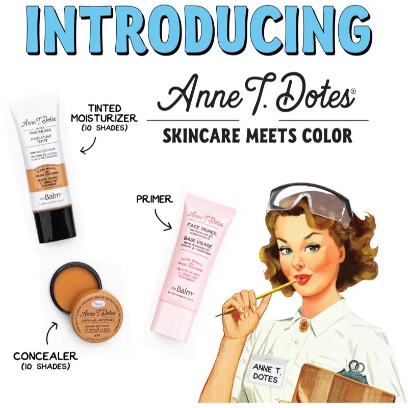theBalm Anne T. Dotes® Tinted Moisturizer tonirana vlažilna krema odtenek #10 Very Fair For Cool Tones 30 ml