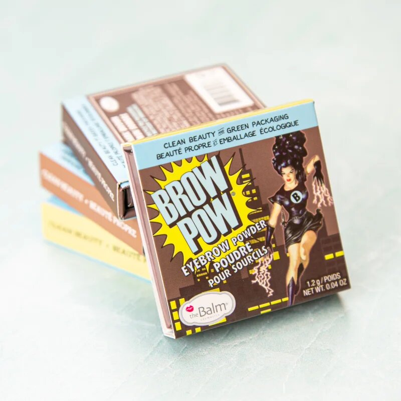 theBalm Browpow® puder za obrvi v praktičnem magnetnem etuiju odtenek Light Brown 12 g