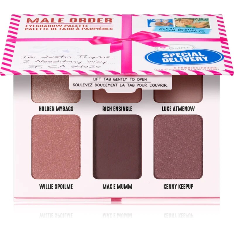 theBalm Male Order® Special Delivery paleta senčil za oči 13.2 g