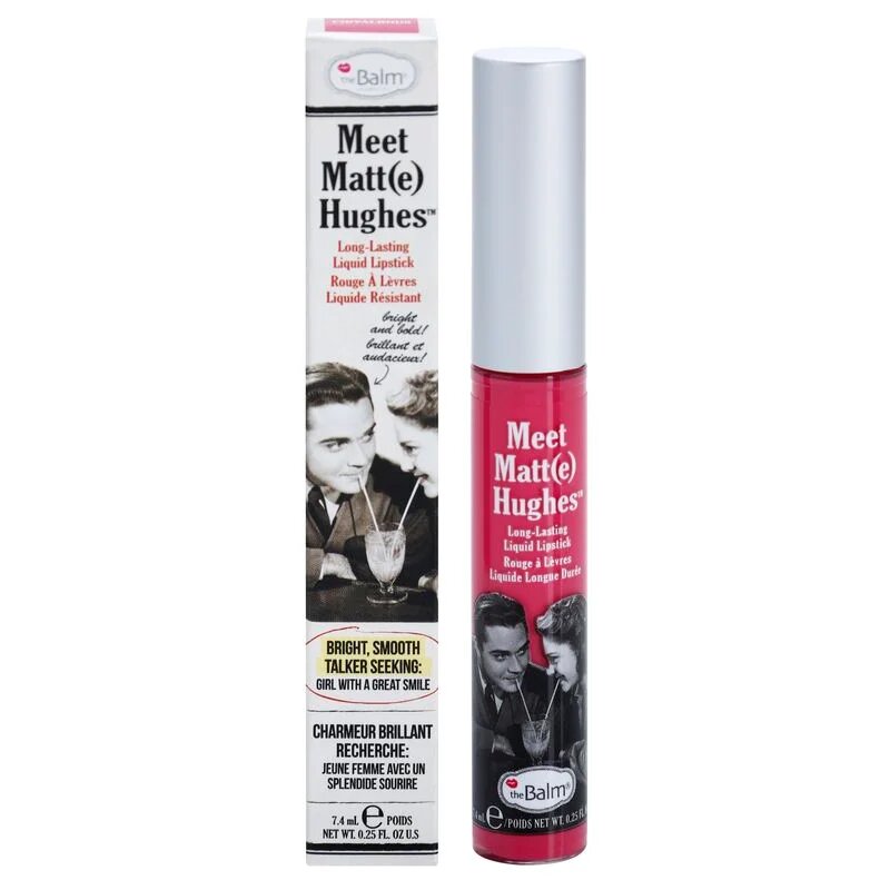 theBalm Meet Matt(e) Hughes Long Lasting Liquid Lipstick dolgoobstojna tekoča šminka odtenek Chivalrous 7.4 ml