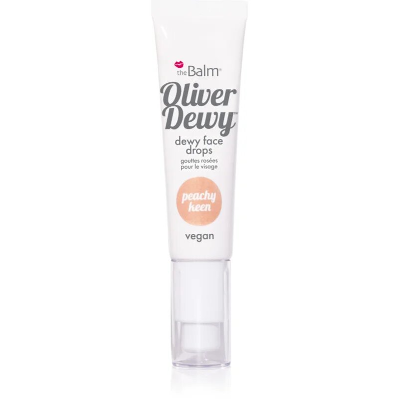 theBalm Oliver Dewy Face Drops tekoči osvetljevalec odtenek Peachy Keen 28 ml