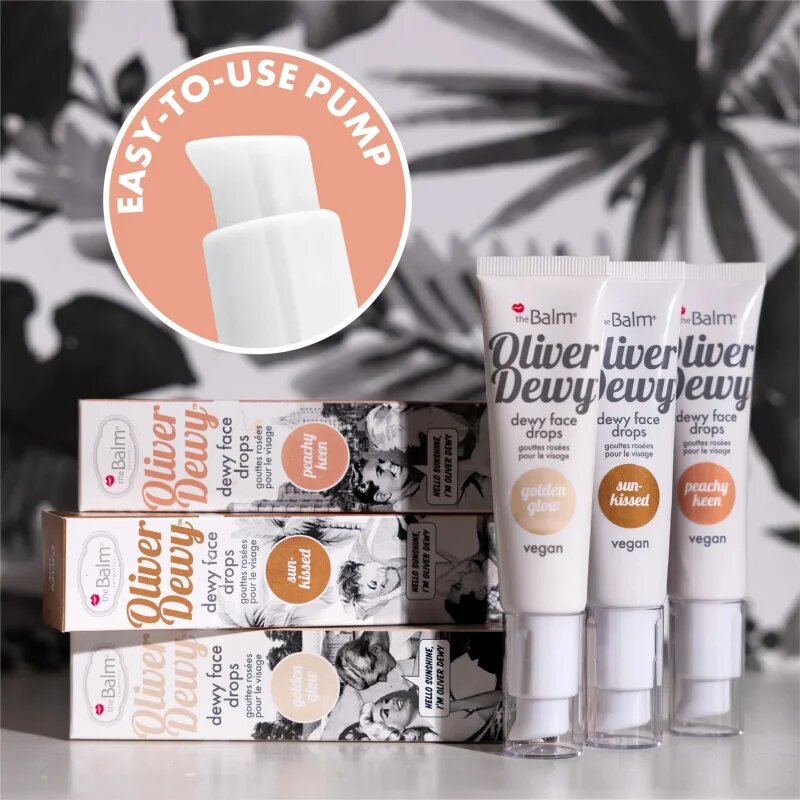 theBalm Oliver Dewy Face Drops tekoči osvetljevalec odtenek Sun-Kissed 28 ml