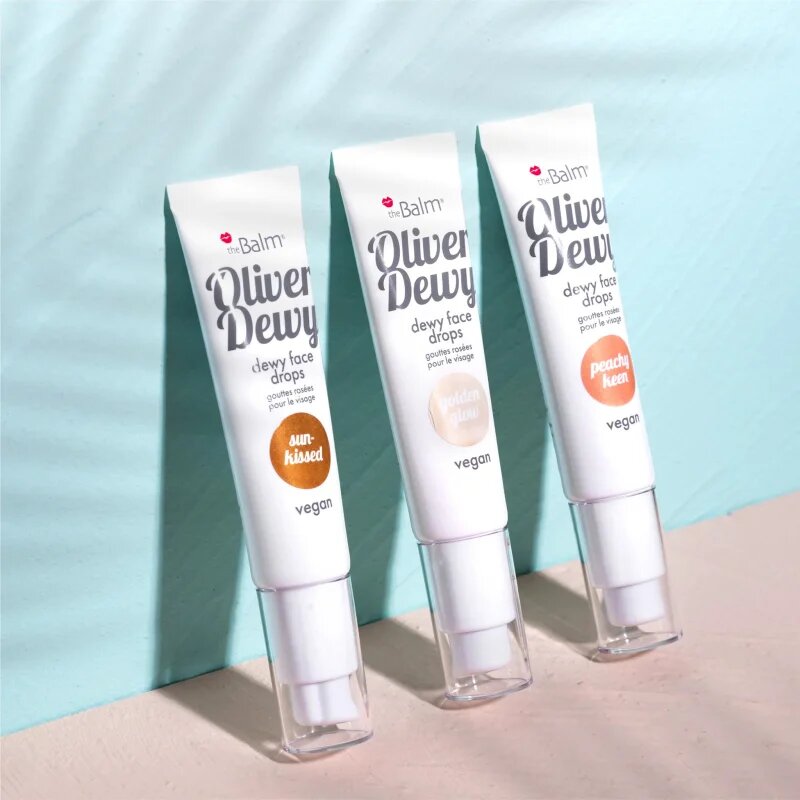 theBalm Oliver Dewy Face Drops tekoči osvetljevalec odtenek Sun-Kissed 28 ml