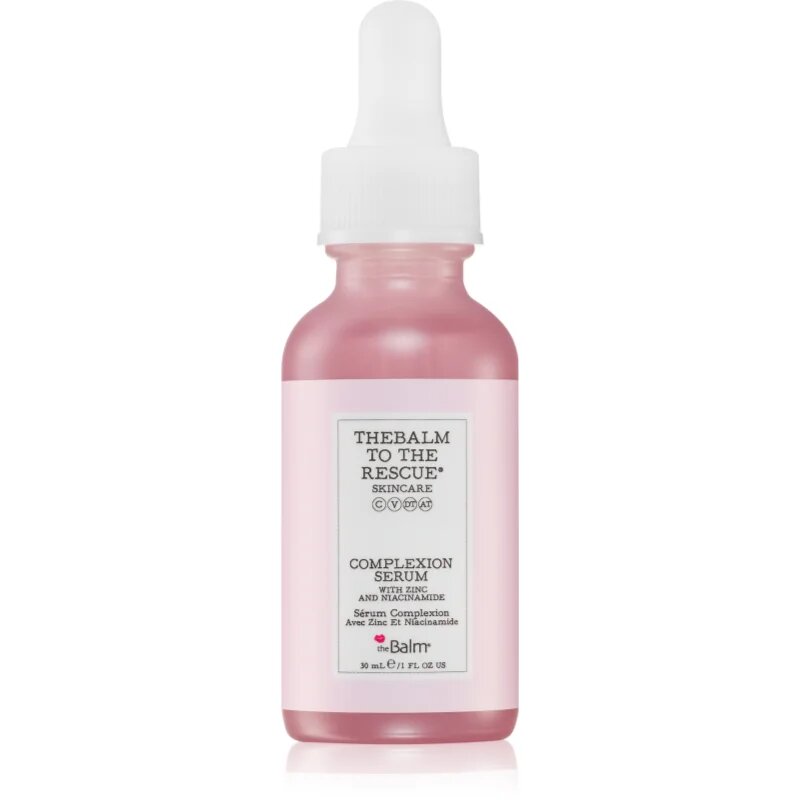 theBalm To The Rescue® Complexion posvetlitveni serum za obraz s pomirjajočim učinkom 30 ml
