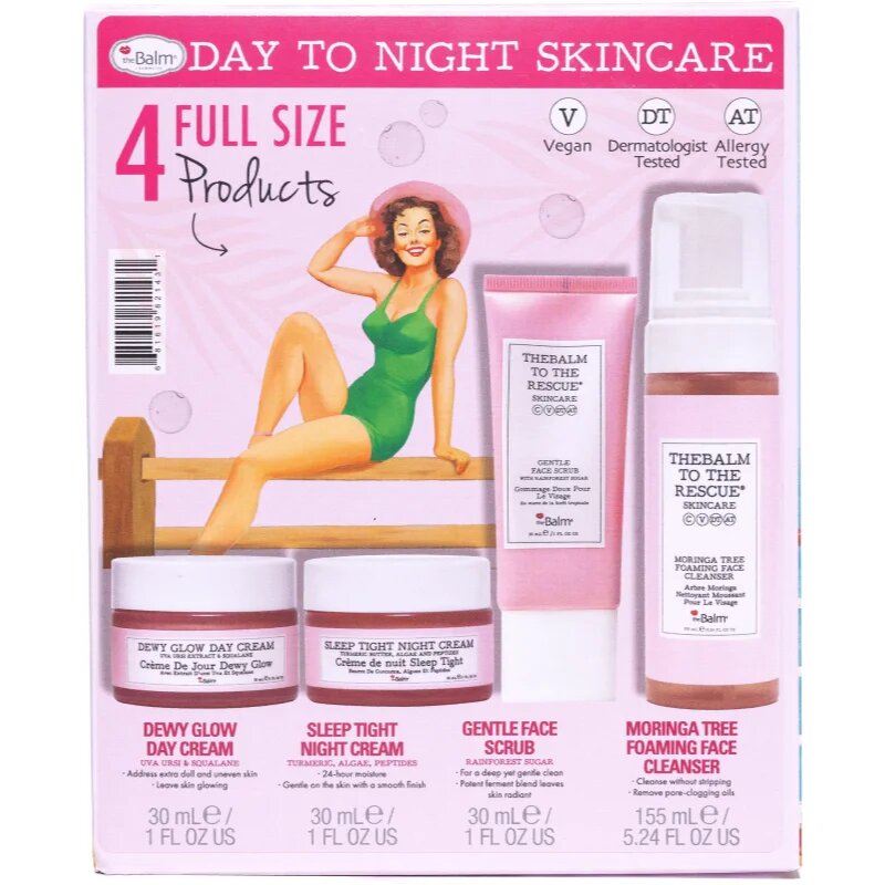 theBalm To The Rescue® Skincare Collection darilni set za dan in noč