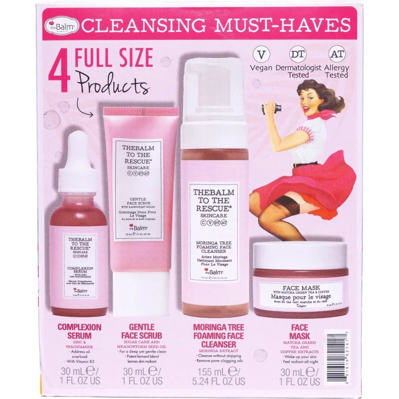theBalm To The Rescue® Skincare Collection darilni set za popolno čiščenje obraza