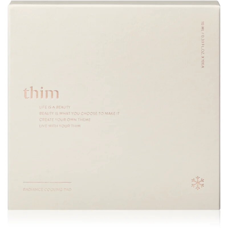 thim Radiance Cooling Pad tonizirajoče blazinice s hladilnim učinkom 10 kos