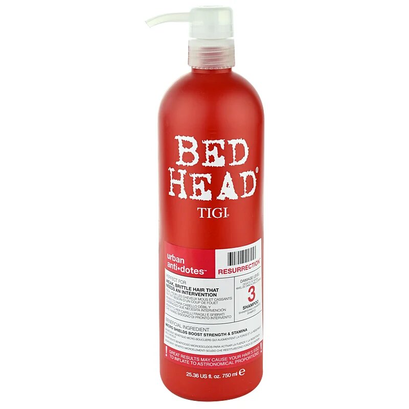 TIGI Bed Head Urban Antidotes Resurrection šampon za šibke obremenjene lase 750 ml