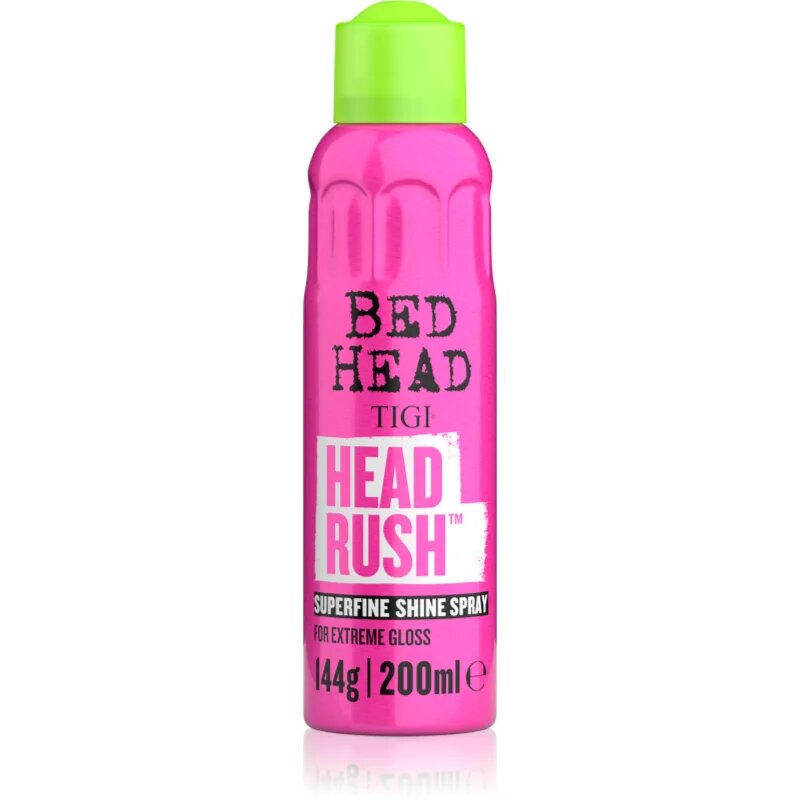 TIGI Head Rush Super Shine Spray pršilo za sijaj in mehkobo las 200 ml