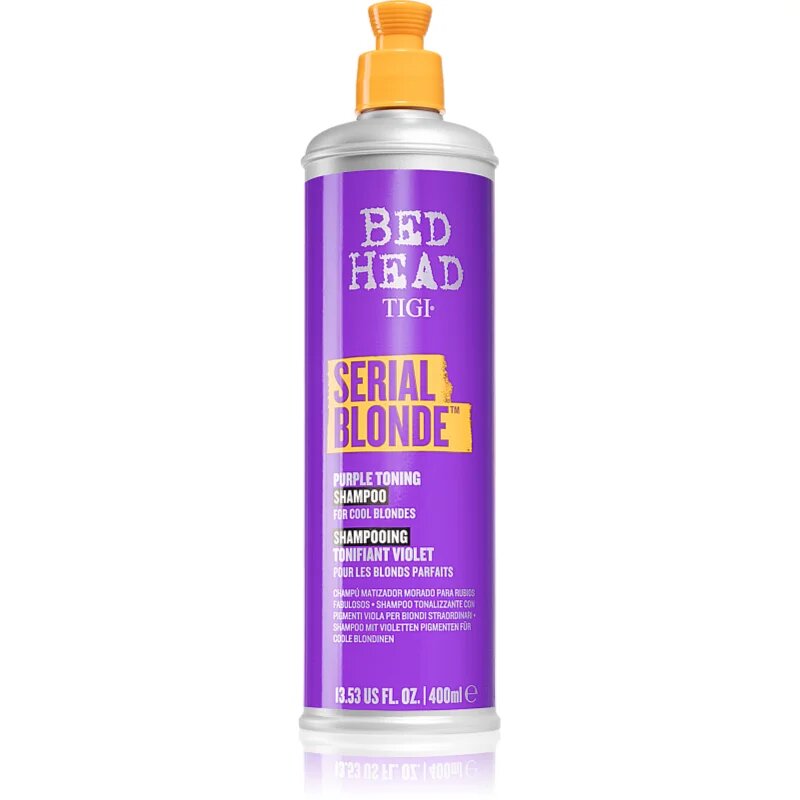TIGI Serial Blonde Purple Toning Shampoo vijoličen toniran šampon za blond lase in lase s prameni 400 ml