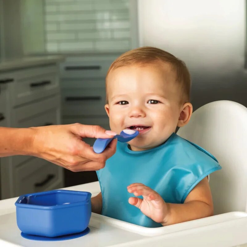 Tiny Twinkle Silicone Baby Spoons žlička Boy 4 kos