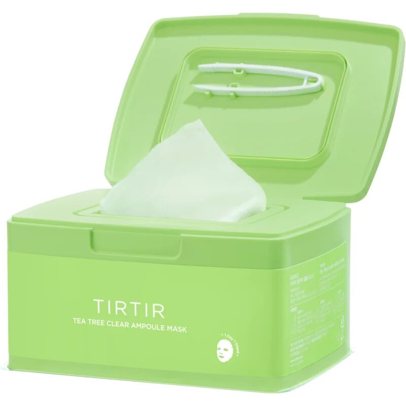 TIRTIR Ampoule Mask Tea Tree Clear pomirjevalna tekstilna maska za problematično kožo 30 kos