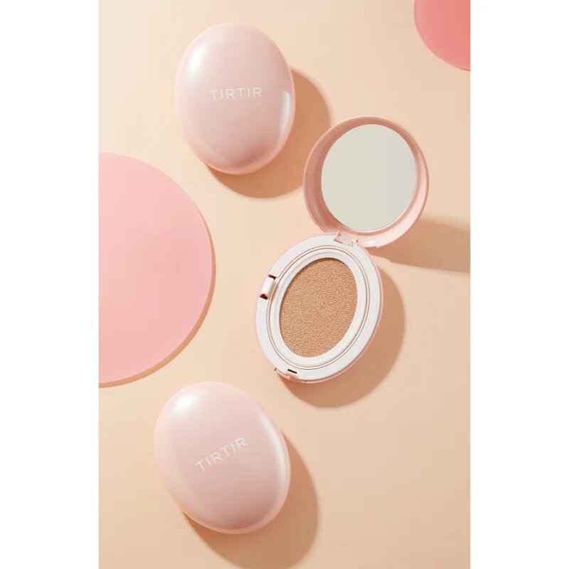 TIRTIR Mask Fit All Cover Cushion matirajoči tekoči puder v gobici odtenek 21W Natural Ivory 18 g