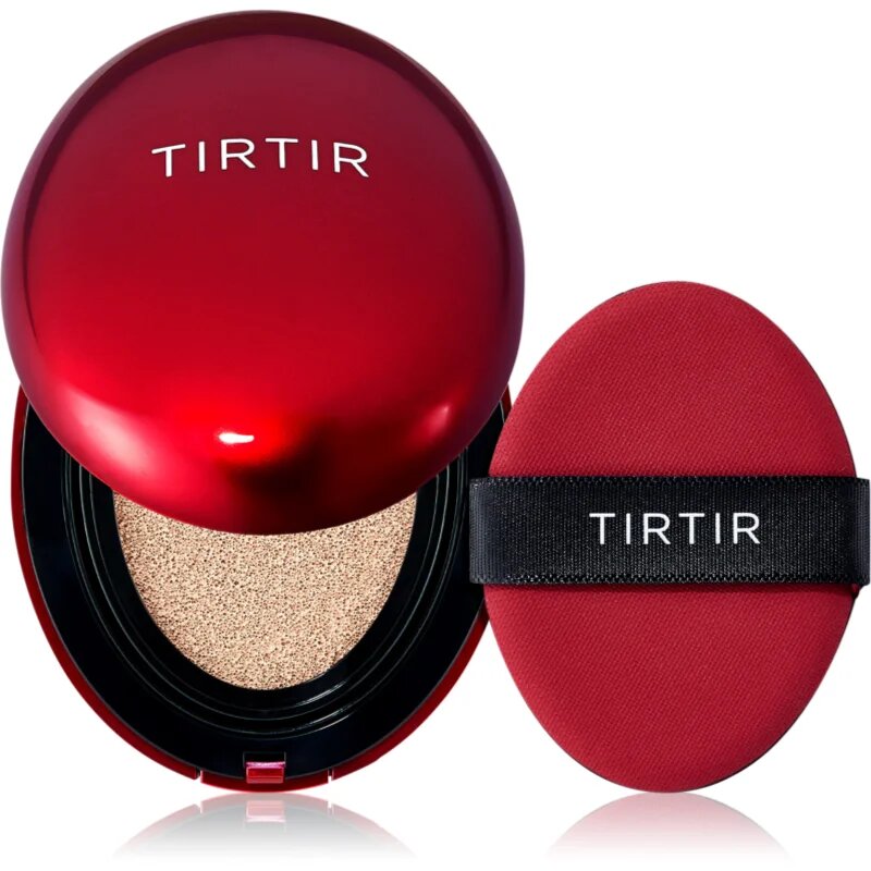 TIRTIR Mask Fit Red Cushion Mini dolgoobstojni tekoči puder v gobici odtenek 21C Cool Ivory 4.5 g