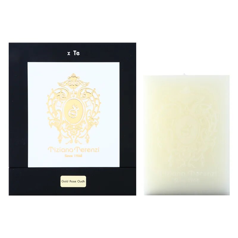Tiziana Terenzi Gold Rose Oudh dišeča sveča 10 cm