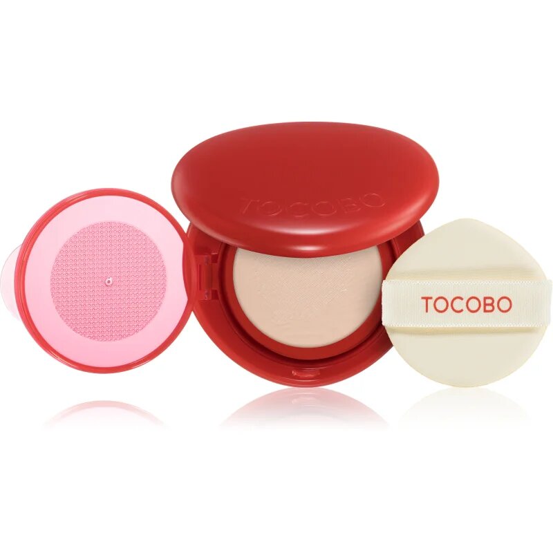 TOCOBO Apple Dewy Fit Cushion dolgoobstojni tekoči puder v gobici SPF 50+ odtenek 21C Peach 15 g