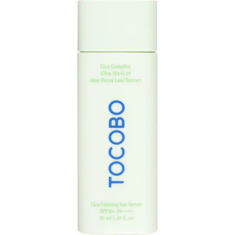 TOCOBO Cica Calming Sun Serum zaščitni serum s pomirjajočim učinkom SPF 50+ 50 ml