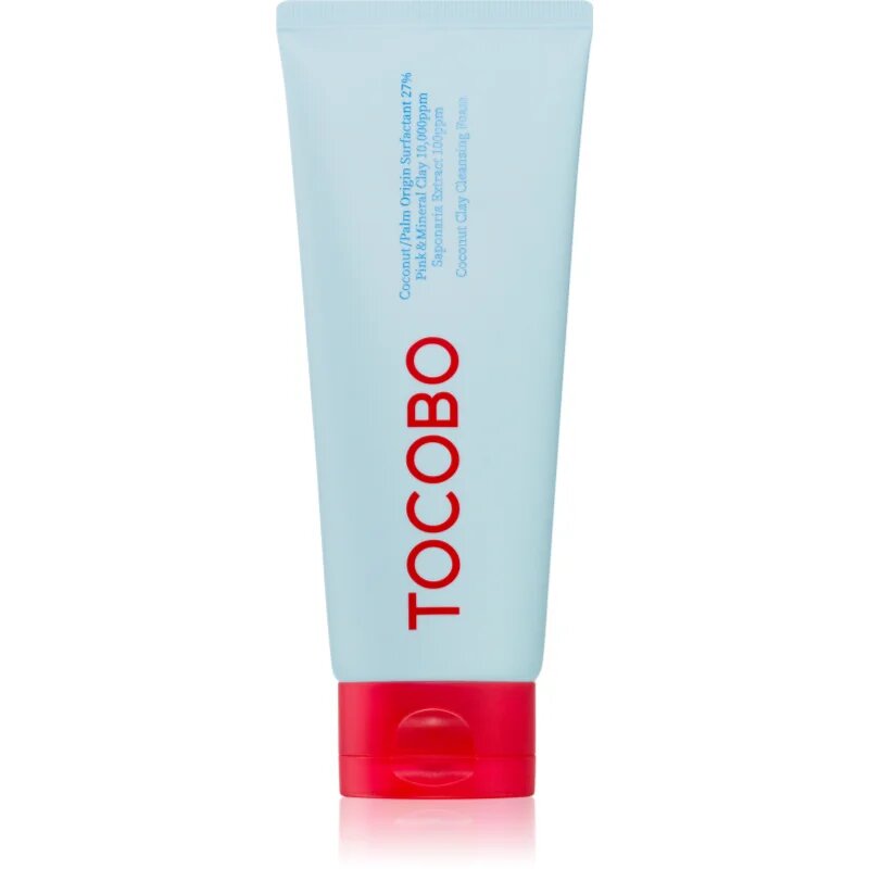 TOCOBO Coconut Clay Cleansing Foam globinsko čistilna pena z ilovico 150 ml