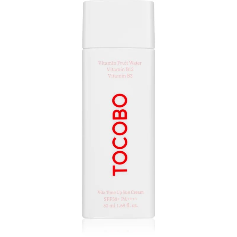 TOCOBO Vita Tone Up Sun Cream lahka zaščitna gel krema za poenotenje tona kože SPF 50+ 50 ml
